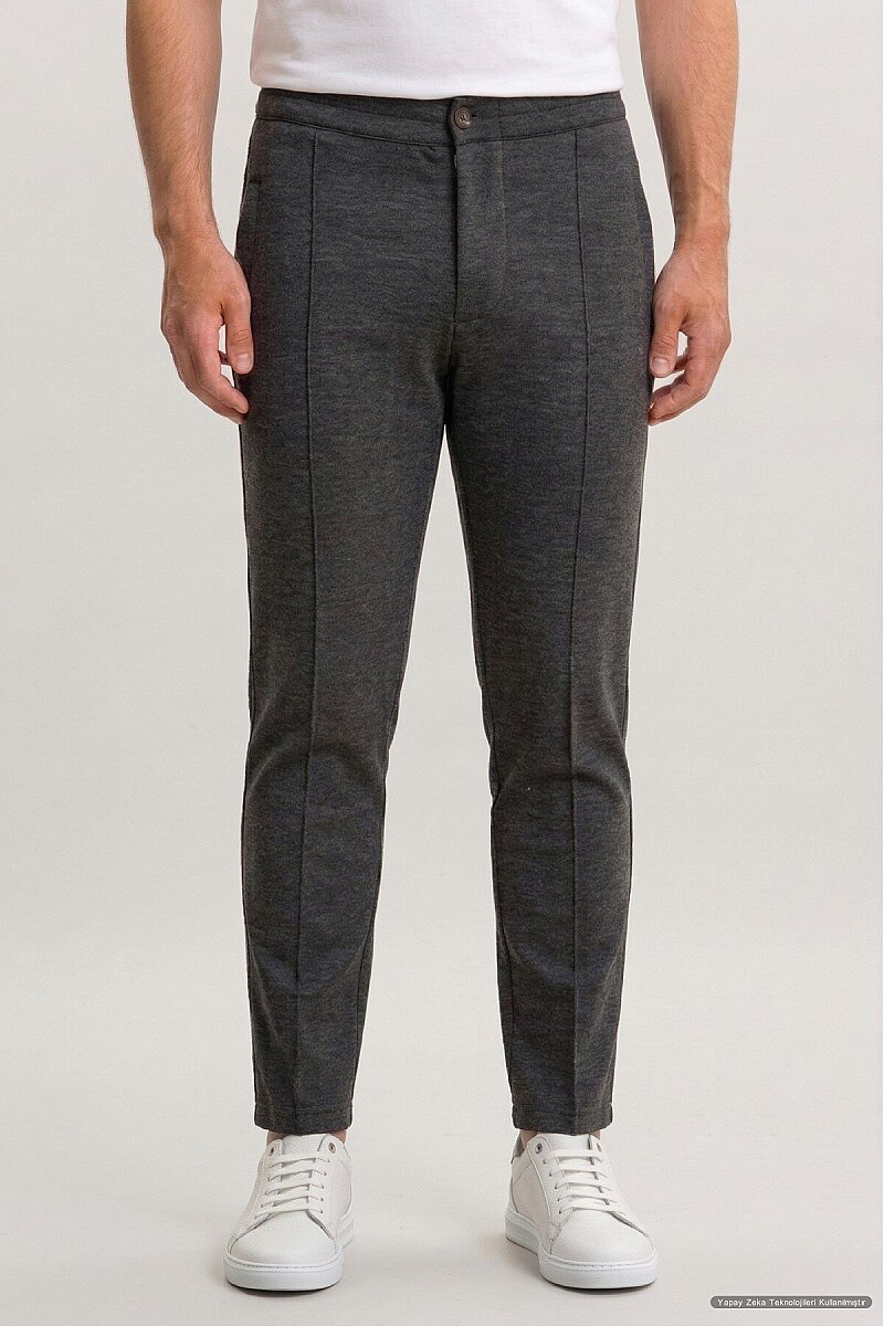 Antrasit Pamuklu Sweat Pantolon