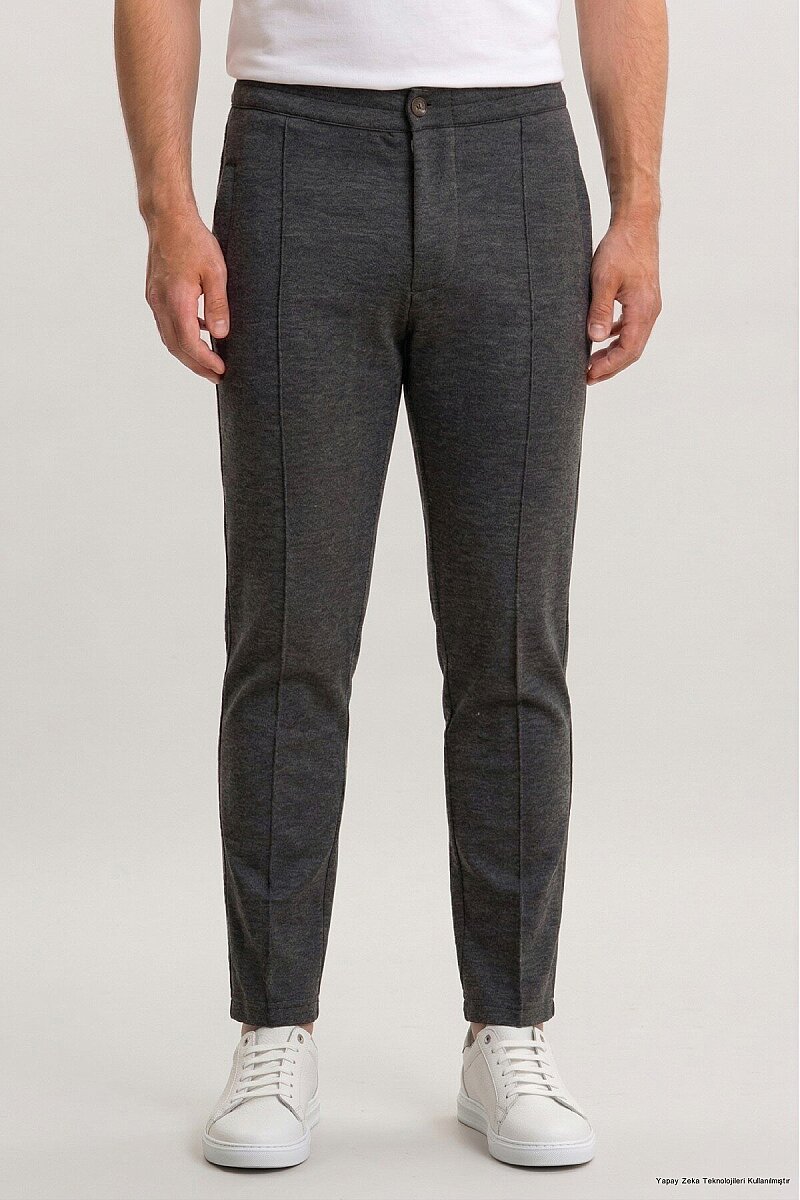 Antrasit Pamuklu Sweat Pantolon