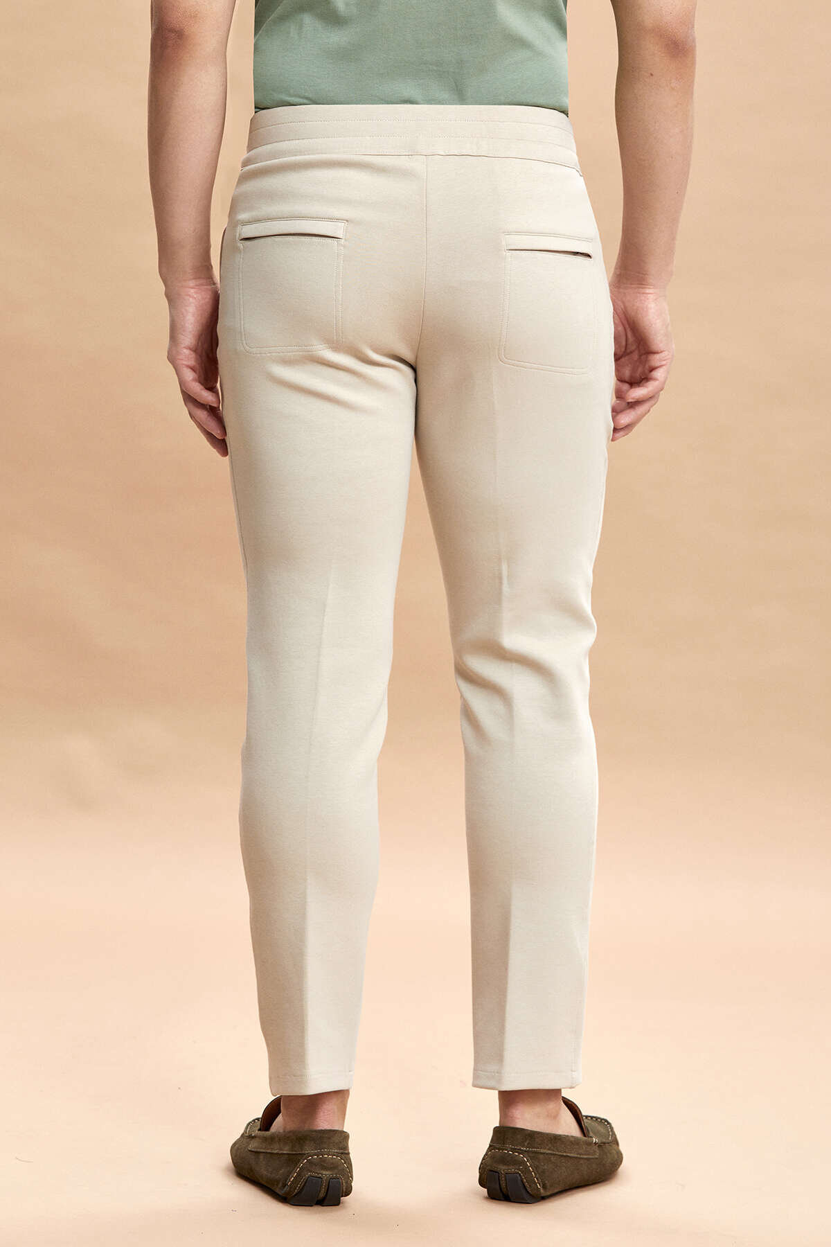 Bej Pamuklu Sweat Pantolon - 6