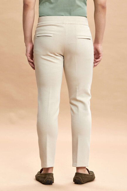 Bej Pamuklu Sweat Pantolon - 6