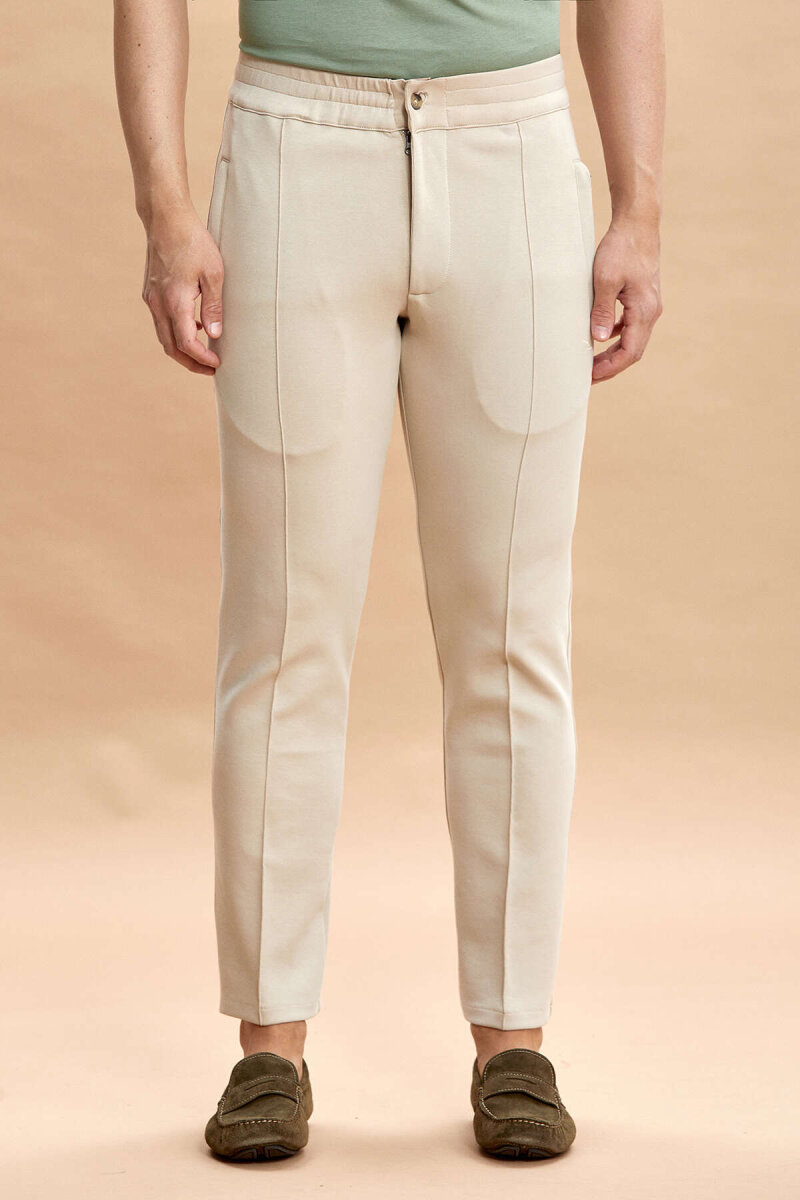 Bej Pamuklu Sweat Pantolon (1)