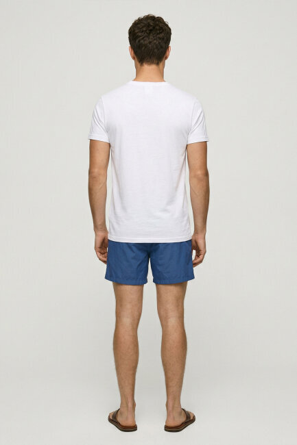 White 100% Cotton Printed T-shirt - 6