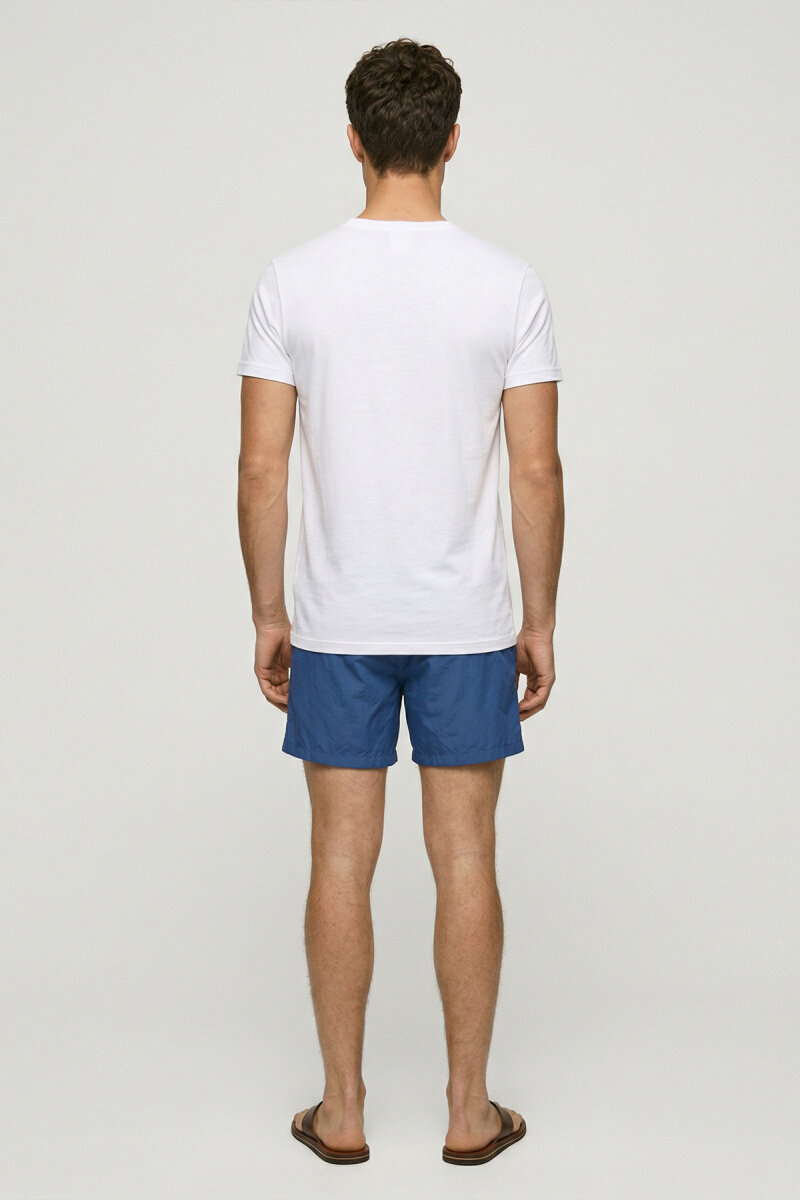 White 100% Cotton Printed T-shirt - 6
