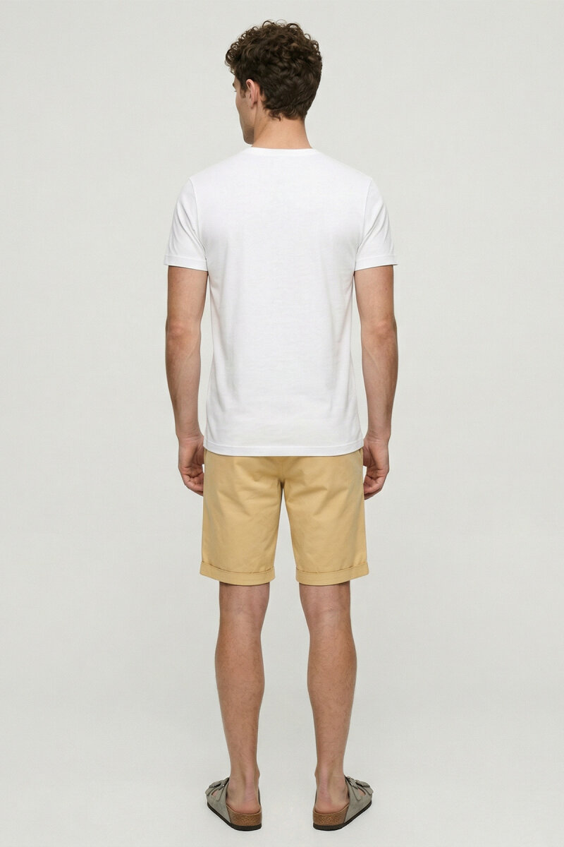 White 100% Cotton Printed T-shirt - 6