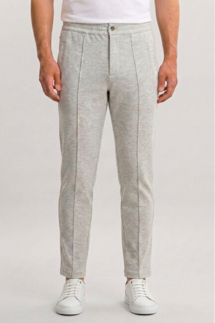 Gri Pamuklu Sweat Pantolon - 1