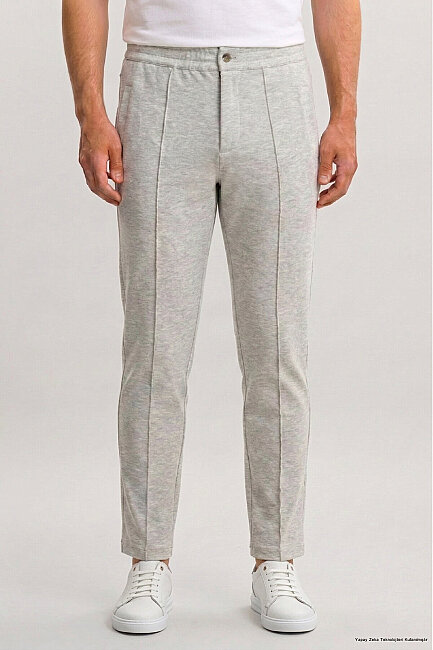 Gri Pamuklu Sweat Pantolon