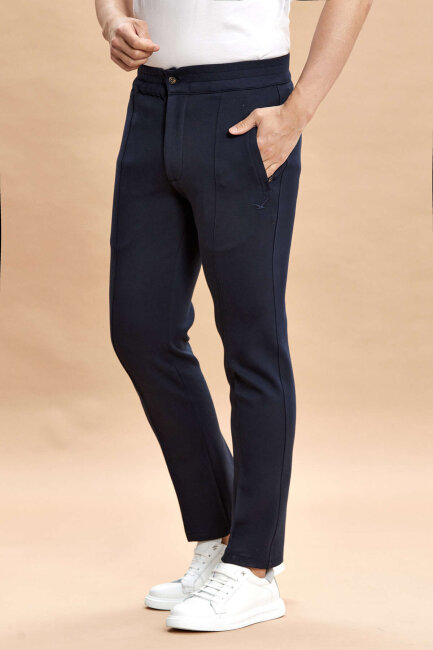 Lacivert Pamuklu Sweat Pantolon - 3