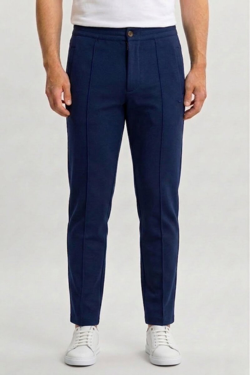 Lacivert Pamuklu Sweat Pantolon