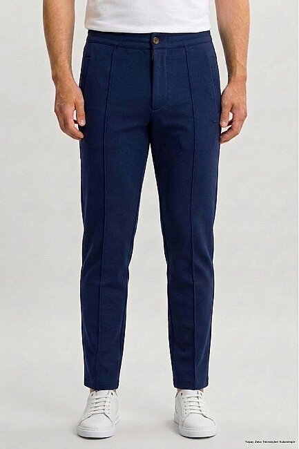 Lacivert Pamuklu Sweat Pantolon