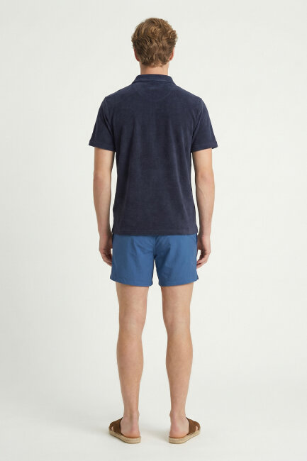 Navy Blue Towel Polo T-Shirt - 2
