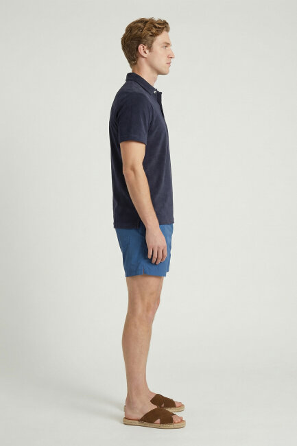 Navy Blue Towel Polo T-Shirt - 3