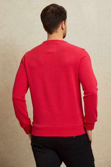 Fuşya %100 Pamuk Sweatshirt - 6