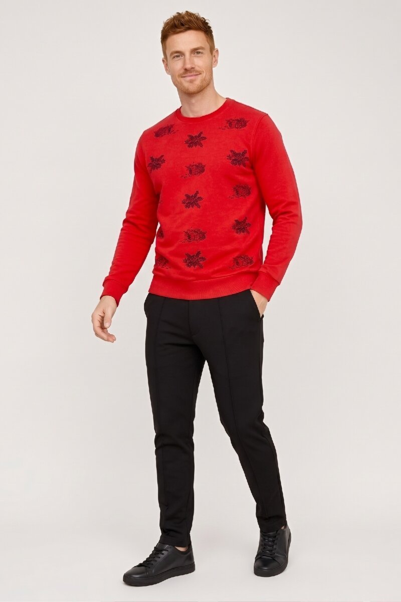 Fuşya %100 Pamuk Sweatshirt (1)