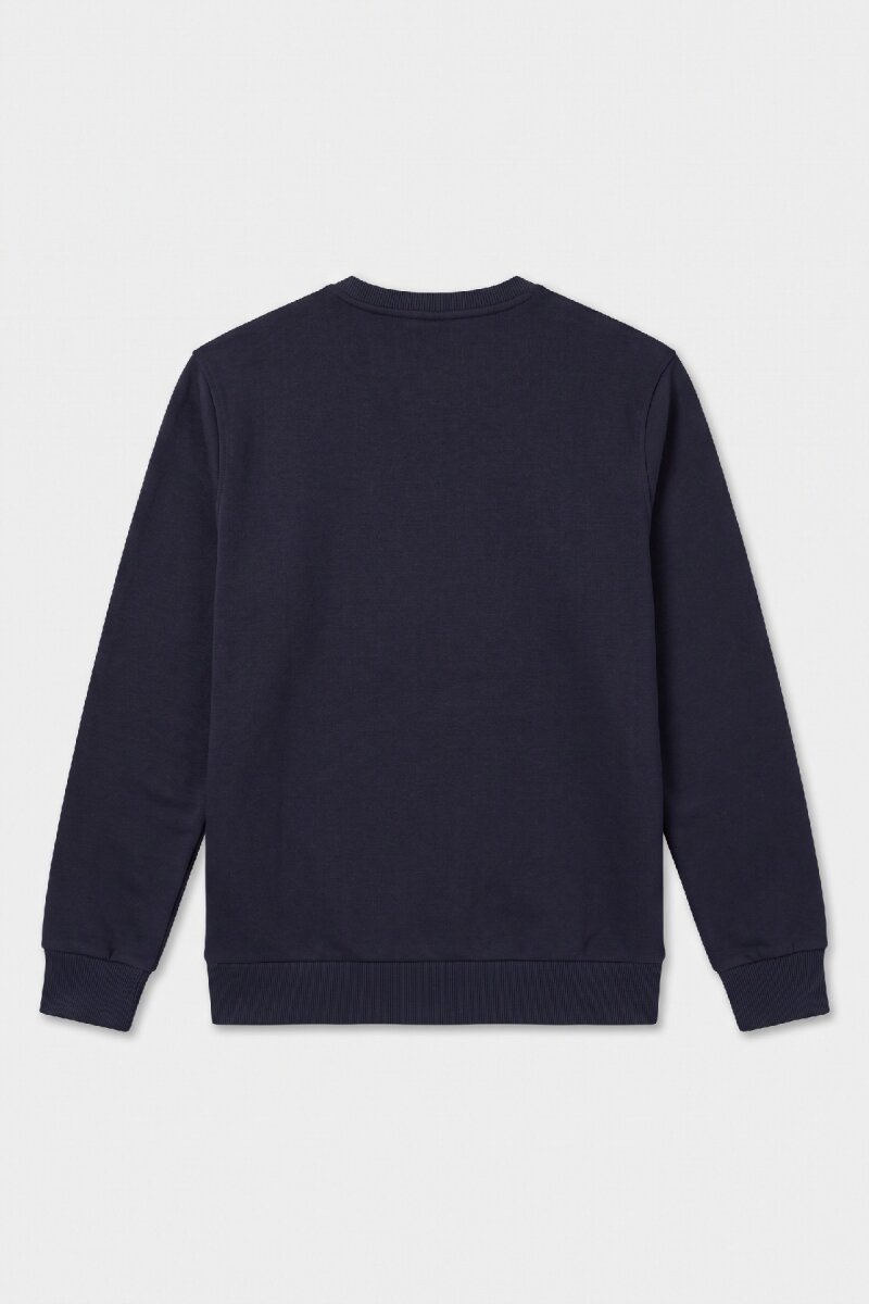 Lacivert %100 Pamuk Sweatshirt - 4