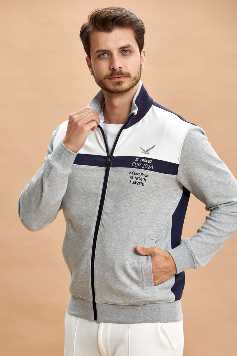 Gray Melange 100% Cotton Sweatshirt (1)