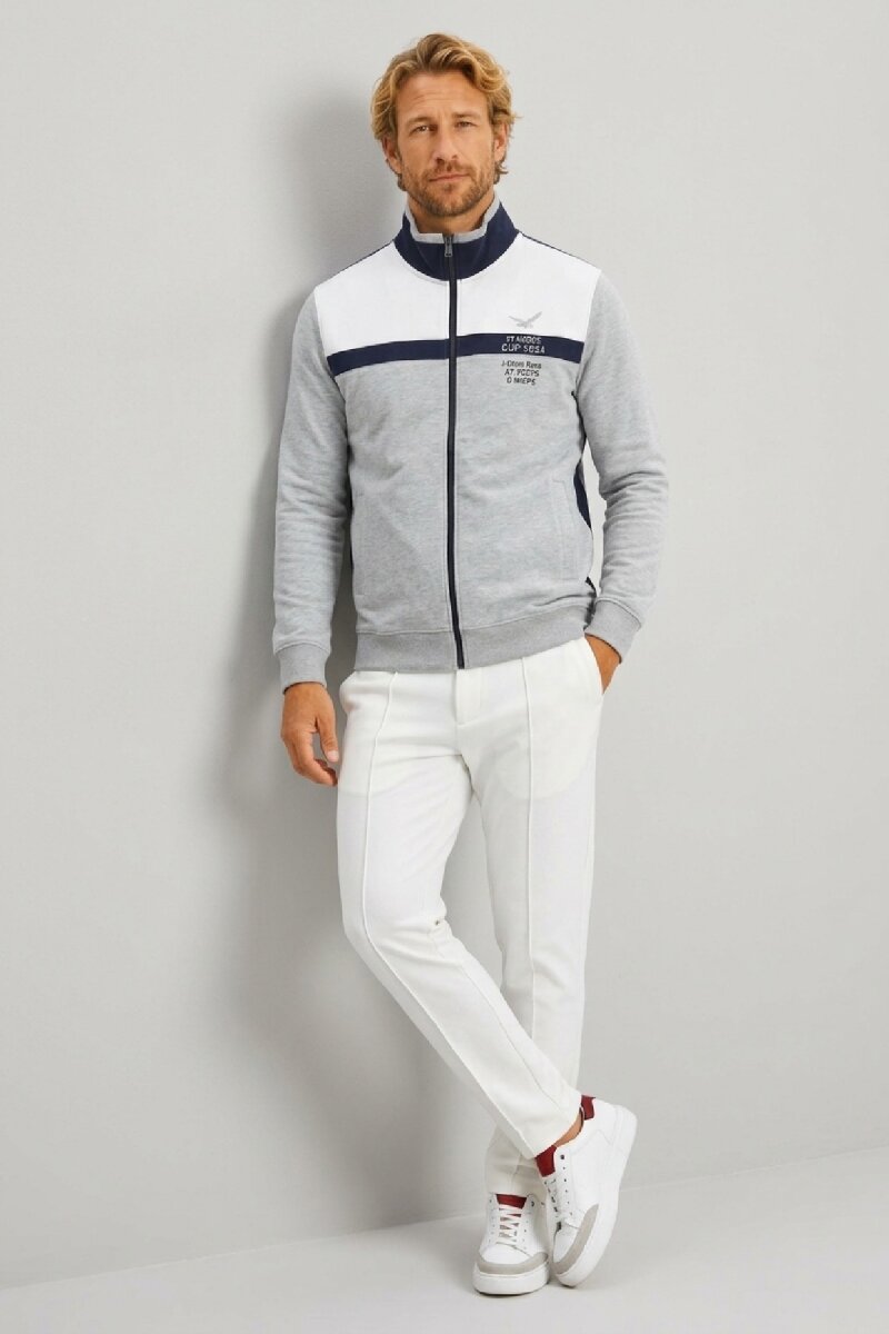 Gray Melange 100% Cotton Sweatshirt - 3