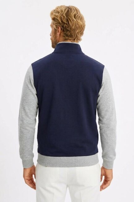 Gray Melange 100% Cotton Sweatshirt - 4