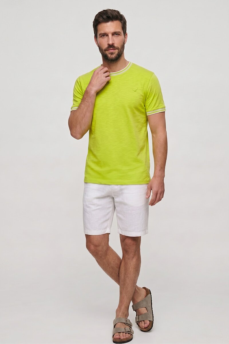 Neon Yeşili Modal Tişört (1)