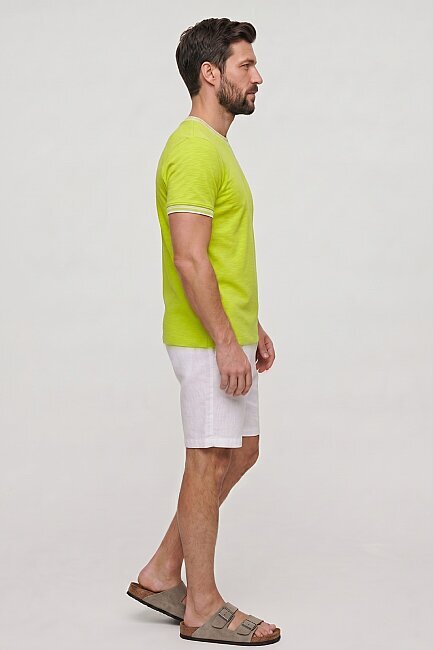 Neon Yeşili Modal Tişört - 3