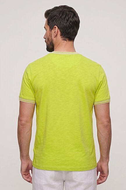 Neon Yeşili Modal Tişört - 5