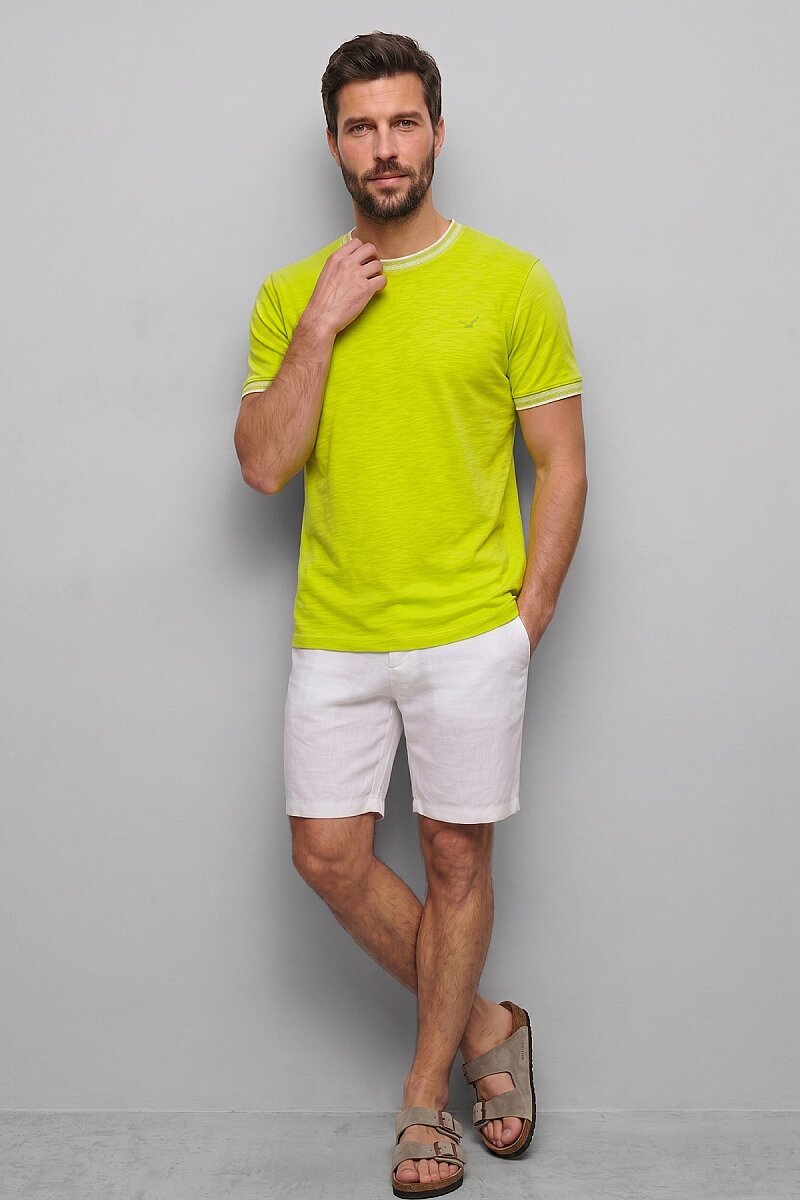Neon Yeşili Modal Tişört - 4