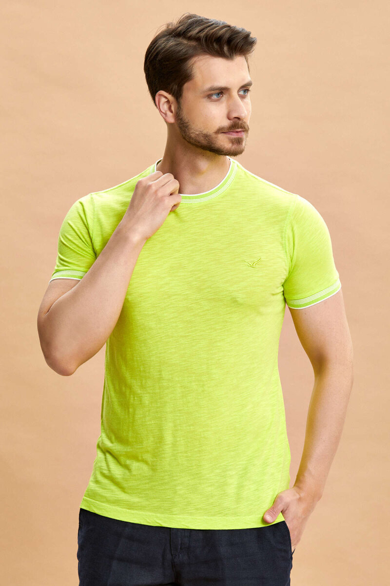 Neon Yeşili Modal Tişört (1)