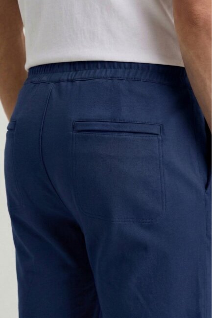Navy Blue Cotton Sweatshirt Pants - 4