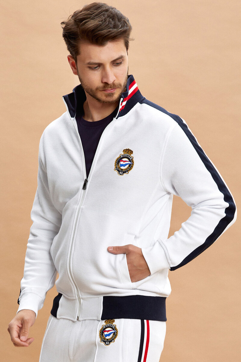 Beyaz %100 Pamuk Sweatshirt (1)