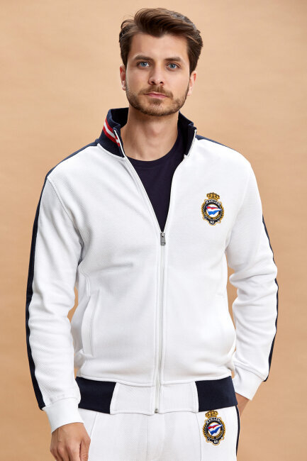 Beyaz %100 Pamuk Sweatshirt - 6