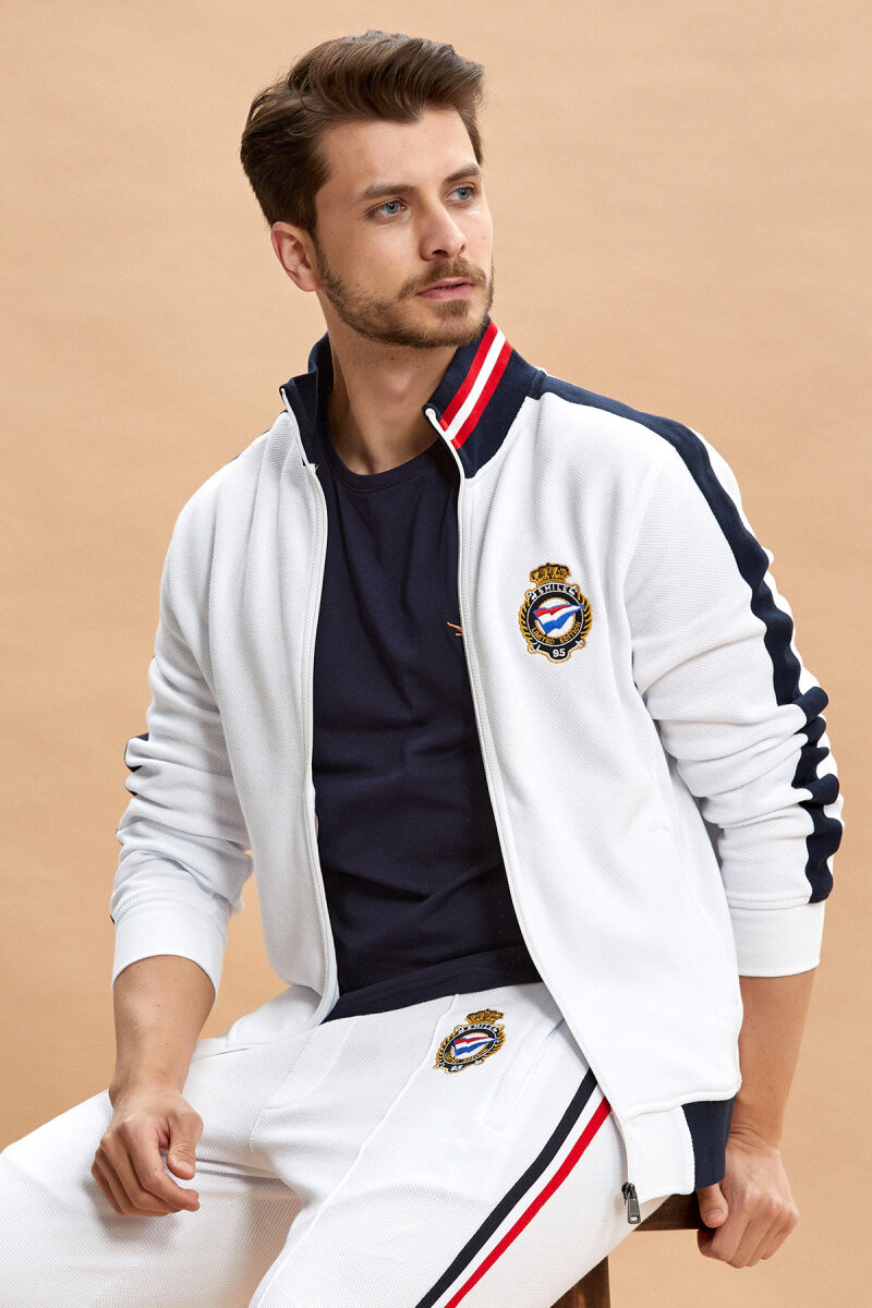 Beyaz %100 Pamuk Sweatshirt - 3