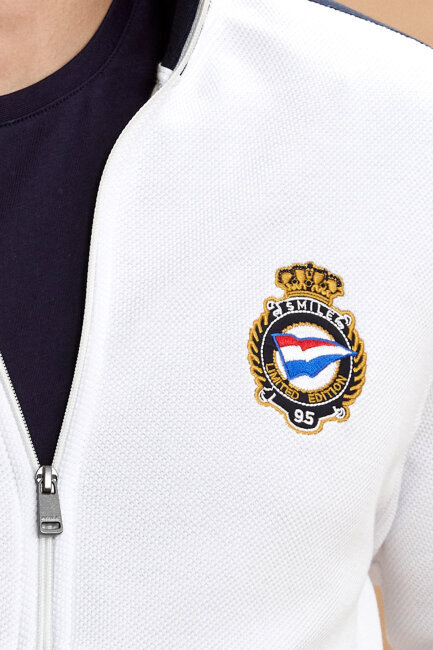 Beyaz %100 Pamuk Sweatshirt - 5