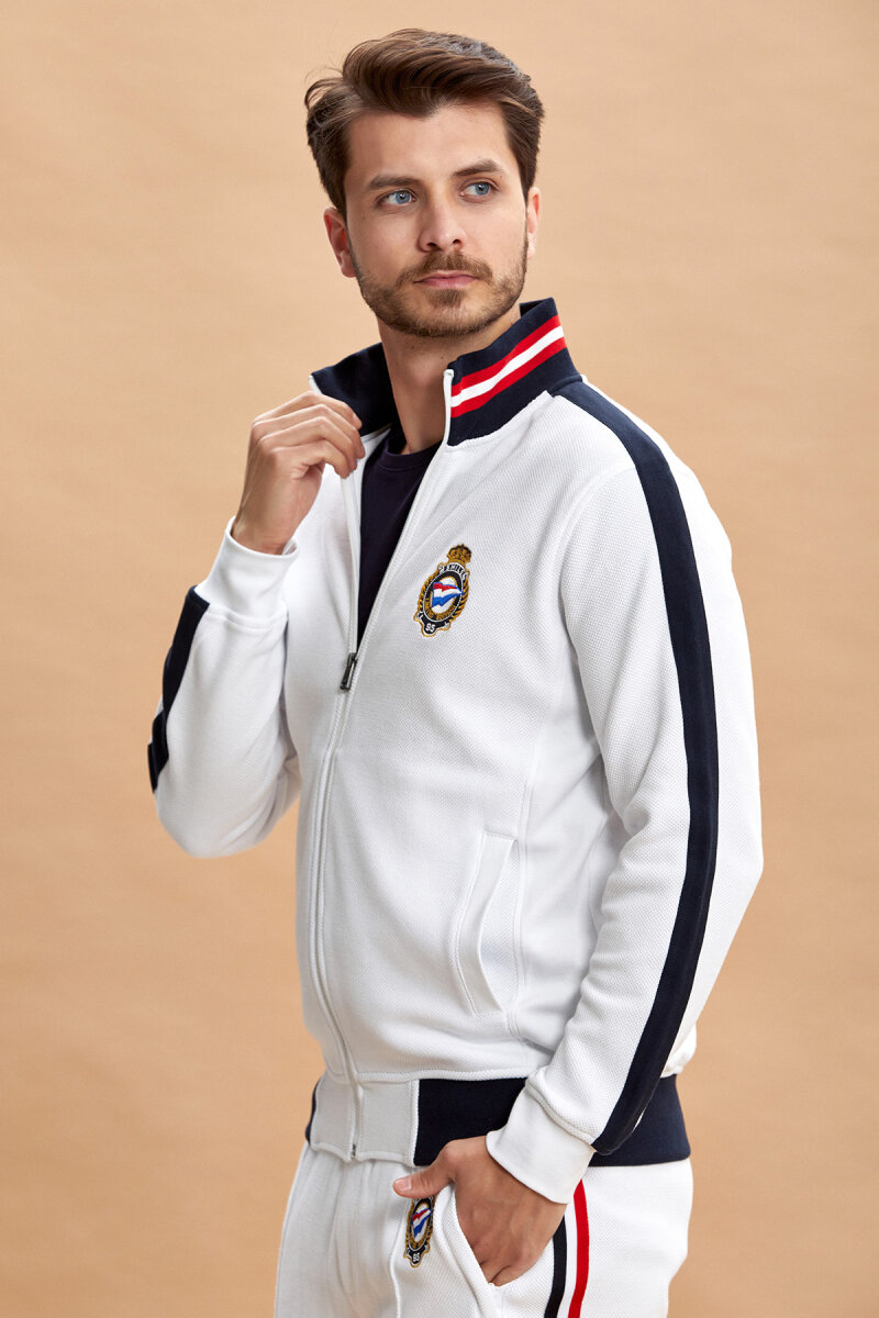 Beyaz %100 Pamuk Sweatshirt - 7