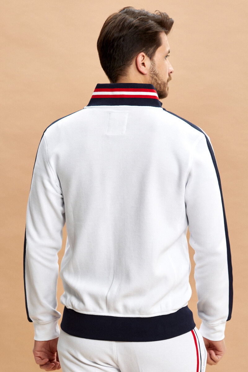 Beyaz %100 Pamuk Sweatshirt - 8