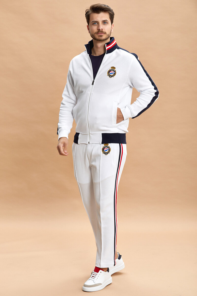 Beyaz %100 Pamuk Sweatshirt - 9