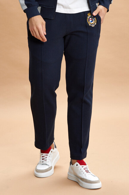 Lacivert %100 Pamuk Sweat Pantolon - 6