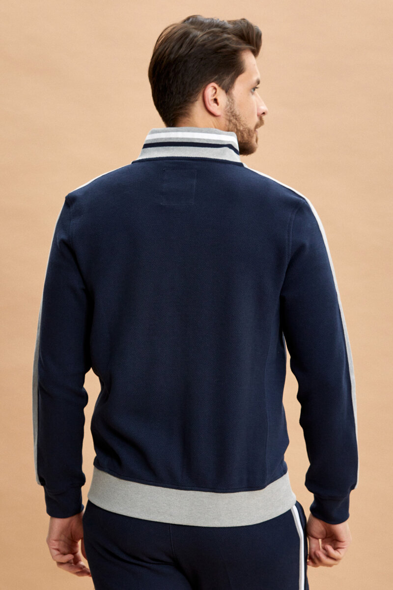 Lacivert %100 Pamuk Sweatshirt - 6