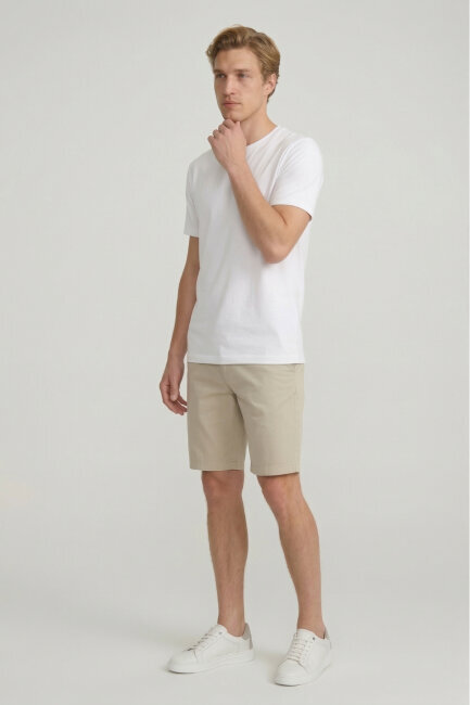 Beyaz %100 Pamuk Tişört - 2