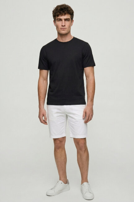 Siyah %100 Pamuk Basic Tişört (1)