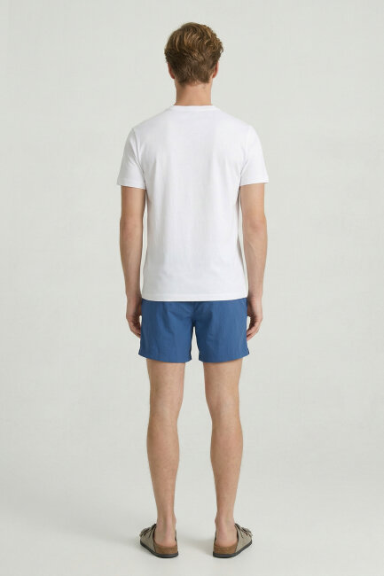 Beyaz %100 Pamuk Baskılı Tişört - 6