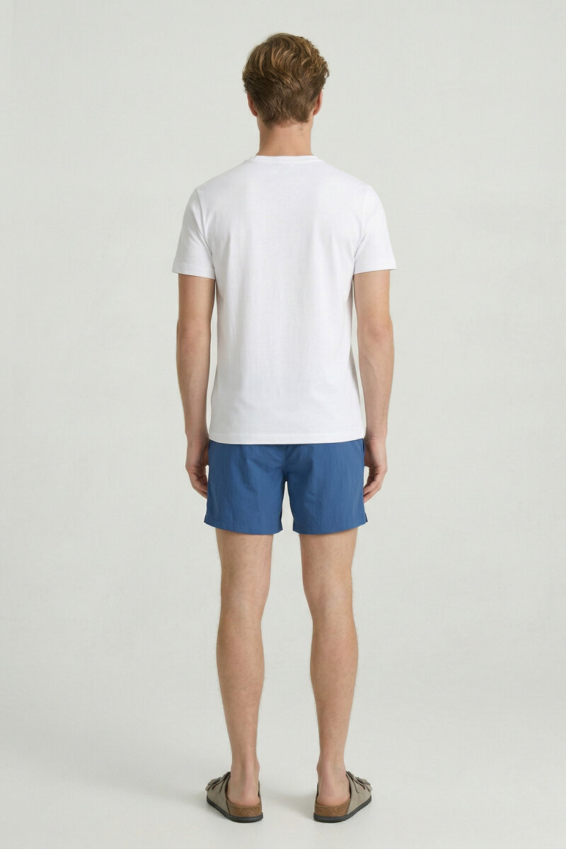 Beyaz %100 Pamuk Baskılı Tişört - 6