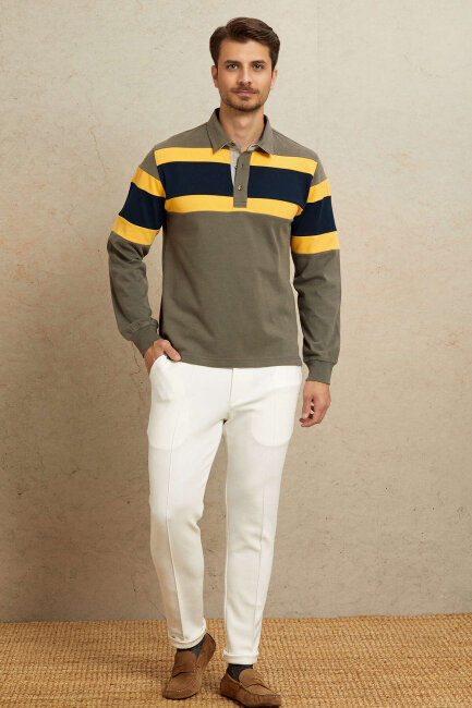Sarı %100 Pamuk Sweatshirt - 3