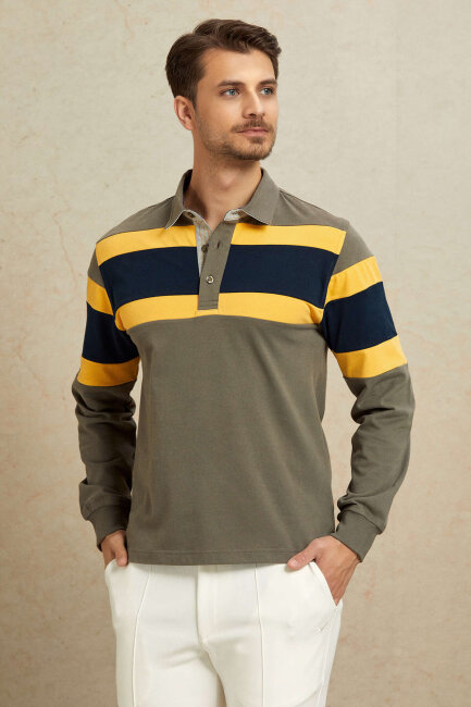 Sarı %100 Pamuk Sweatshirt - 4