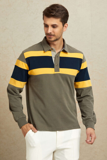 Sarı %100 Pamuk Sweatshirt - 5