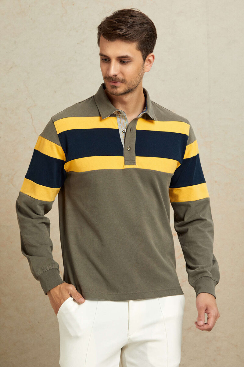 Sarı %100 Pamuk Sweatshirt - 5