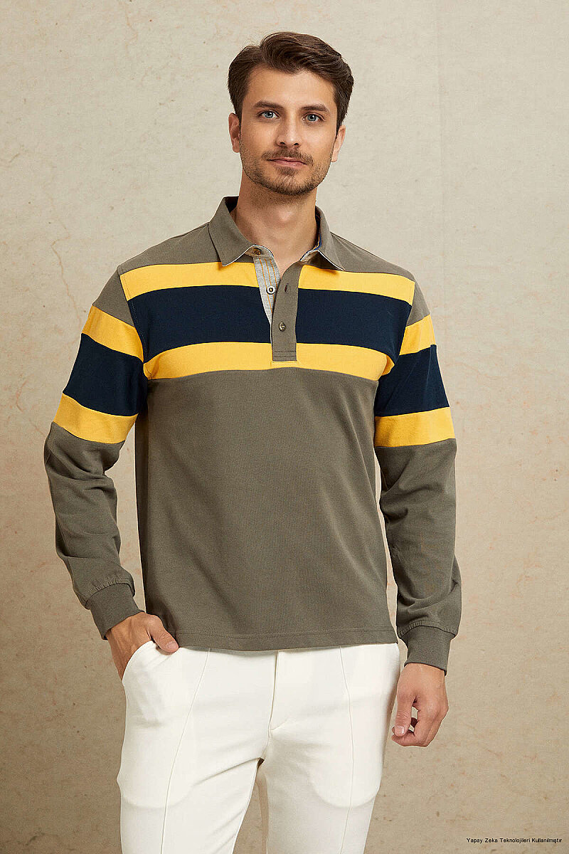 Sarı %100 Pamuk Sweatshirt