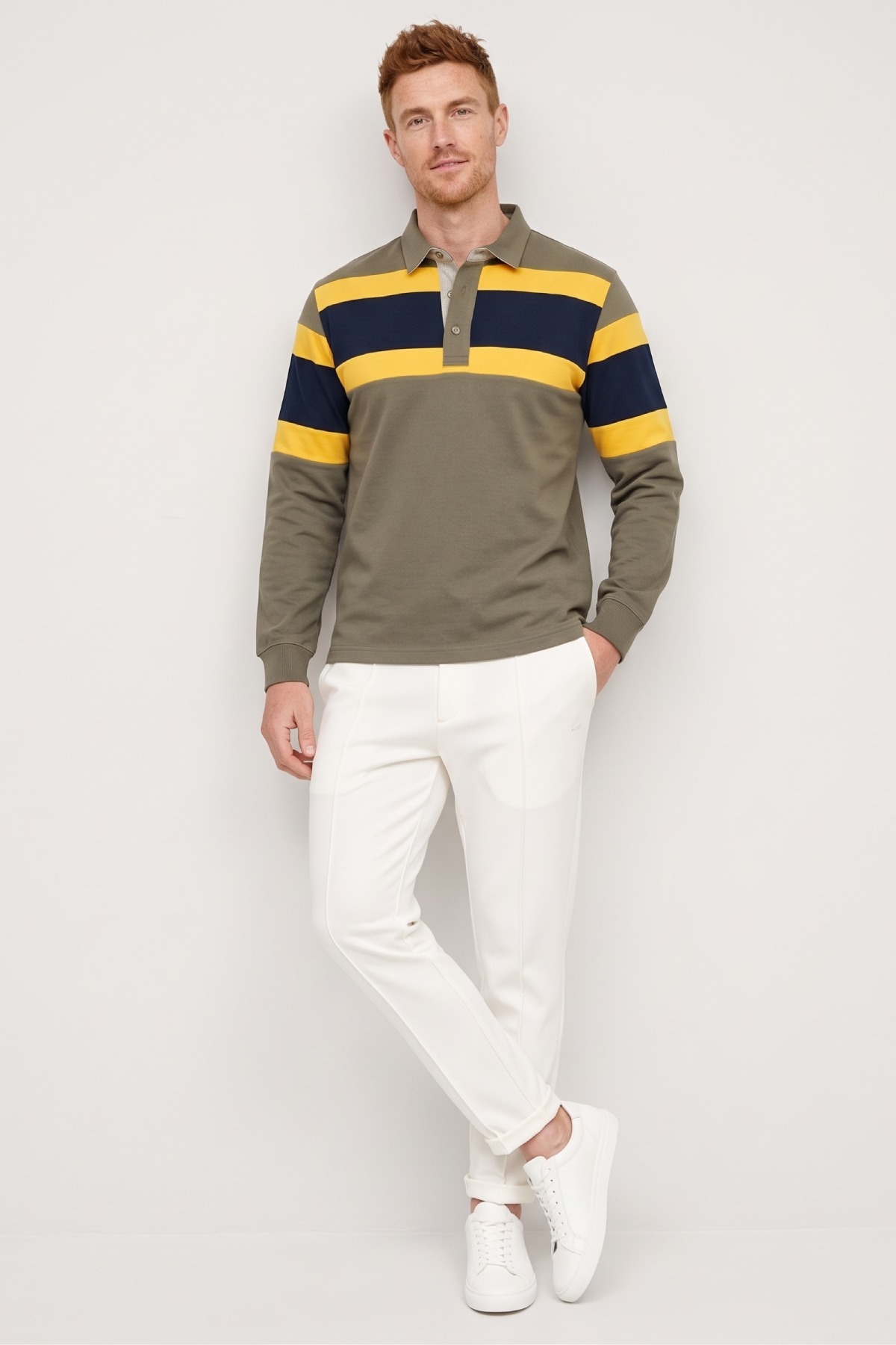 Sarı %100 Pamuk Sweatshirt - 2