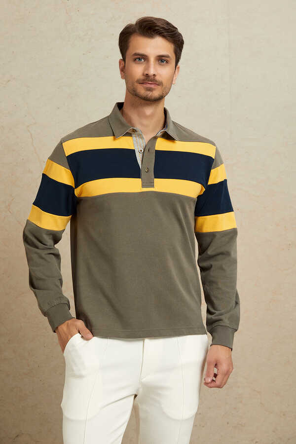 Sarı %100 Pamuk Sweatshirt