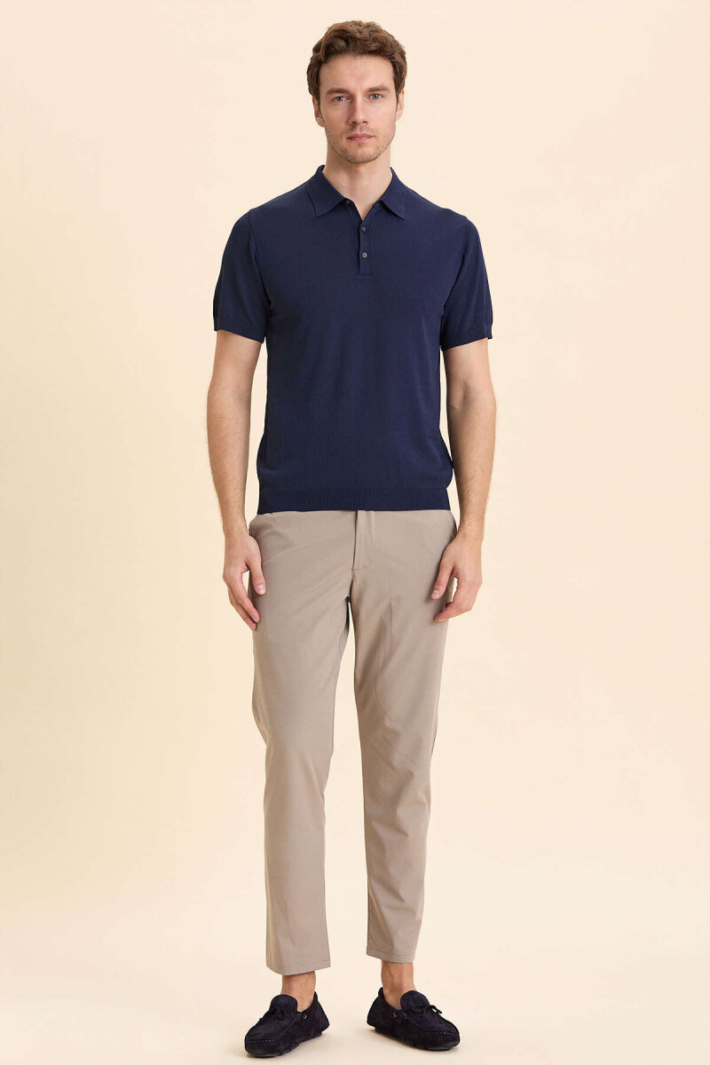 Navy Blue Polo Jersey - 5