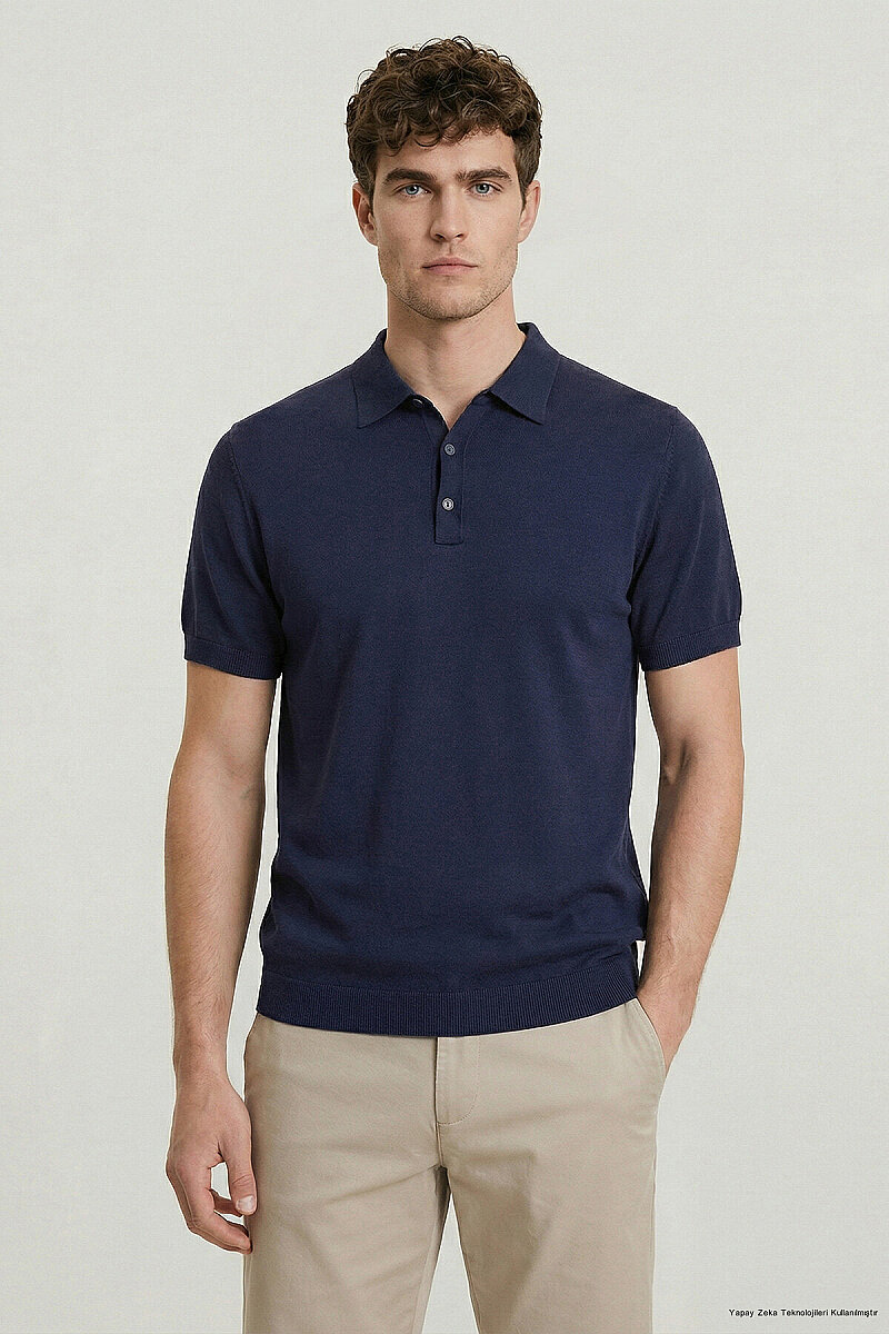 Navy Blue Polo Jersey