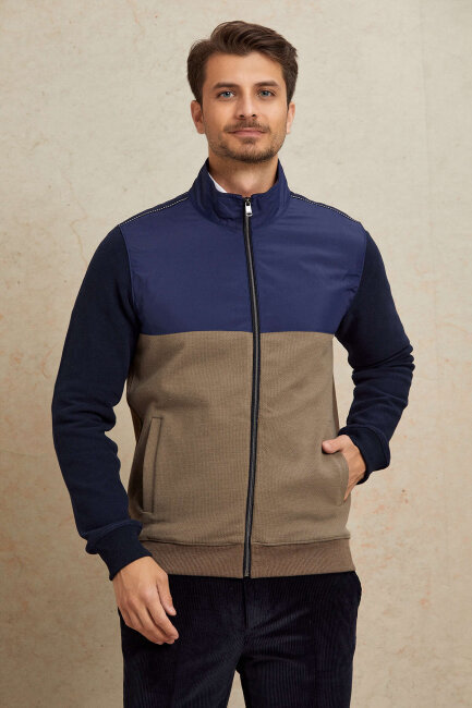 Bej %100 Pamuk Sweatshirt - 6